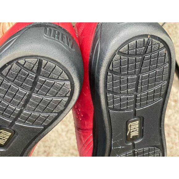 Drew Red Black Mary Jane Leather Orthopedic Comfort Shoes Size 11 M - Picture 6 of 10